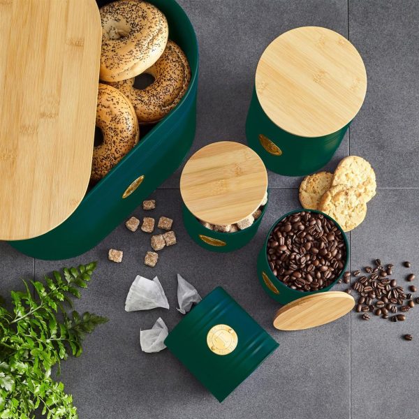 Neo Emerald Green Scandi 5 Piece Kitchen Canister Set - Image 3