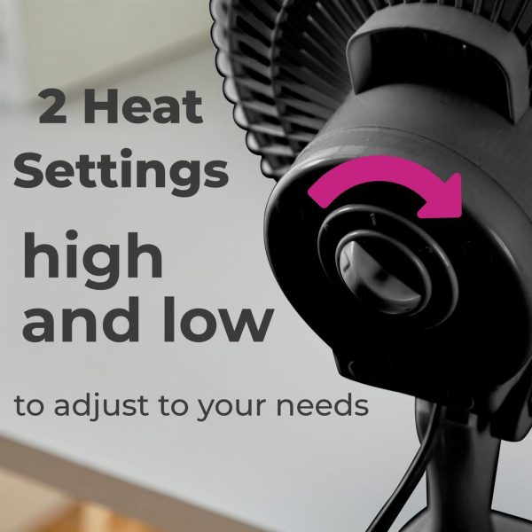 Neo Mini Clip Base Mount Desk Fan Black - Image 5