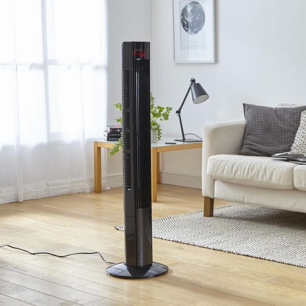 Neo 46" Black Floor Free Standing Tower Fan - Image 7