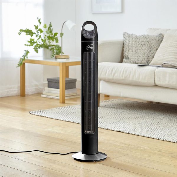 Neo 33" Aroma Free Standing 3 Speed Fan - Black - Image 3