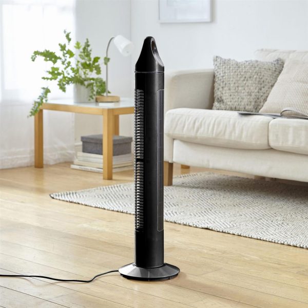 Neo 33" Aroma Free Standing 3 Speed Fan - Black - Image 5