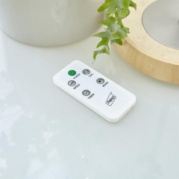 Neo 33" Aroma Free Standing 3 Speed Fan - White - Image 3