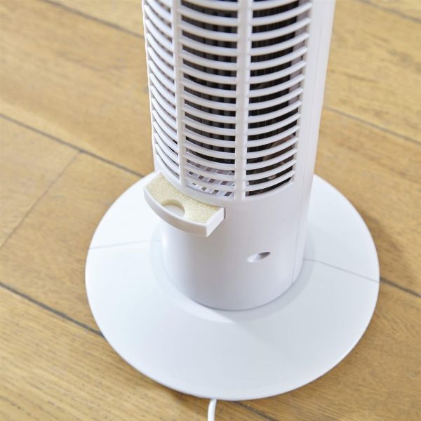 Neo 33" Aroma Free Standing 3 Speed Fan - White - Image 4