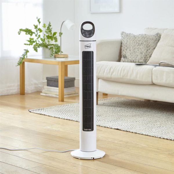 Neo 33" Aroma Free Standing 3 Speed Fan - White - Image 8