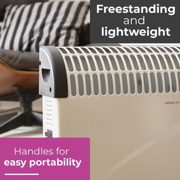 Neo Free Standing Radiator Convector Heater ï¿½ 3 Heat Settings - Image 5