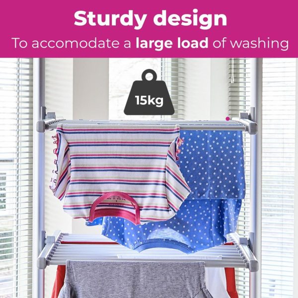 Neo Indoor Electric 3 Tier Heated Airer ï¿½ Foldable - Image 7