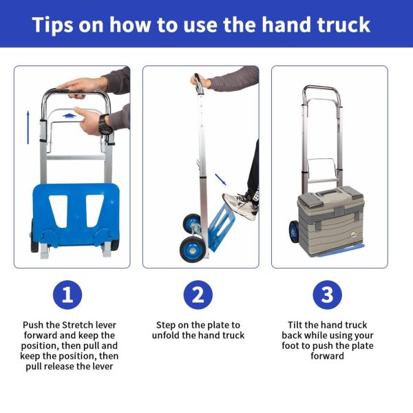 Neo 100kg Capacity Folding Sack Trolley With Extendable Handl - Image 3