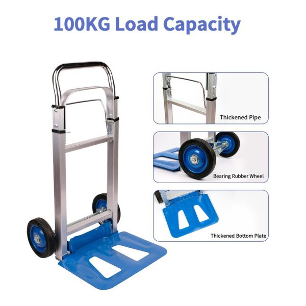 Neo 100kg Capacity Folding Sack Trolley With Extendable Handl - Image 6