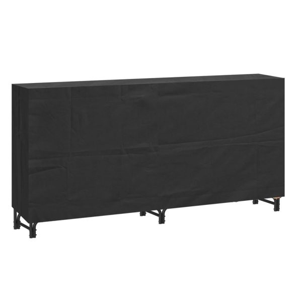 Neo 240cm Outdoor Metal Log Holder Storage Rack with Cover - Image 5