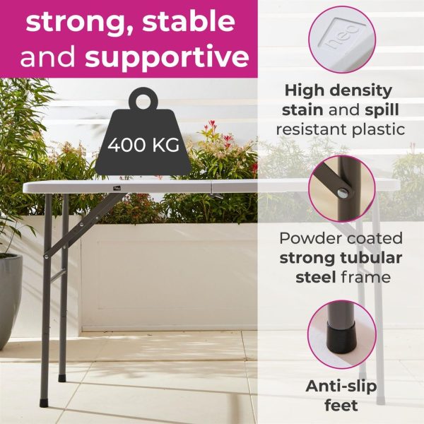 Neo Folding Picnic Table Portable 4FT - Image 6