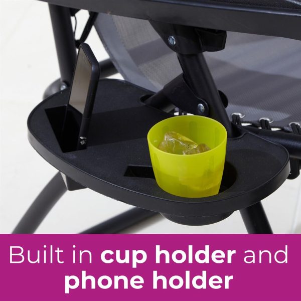 Neo Grey Folding Portable Zero Gravity Chairs and Table Set - Image 7