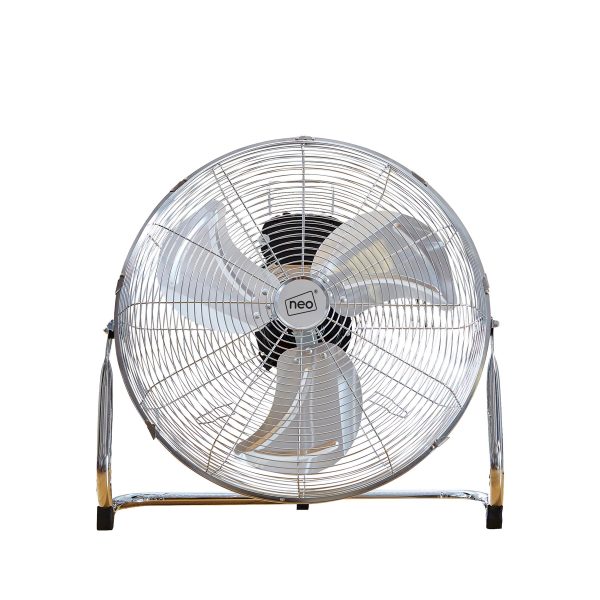 Neo High Velocity Chrome Metal Floor Freestanding Fan ï¿½ 16 Inch