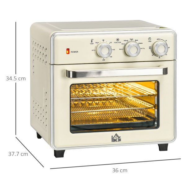 HOMCOM 7-in-1 Toaster Oven 4-Slice w/ 60-min Timer Adjustable Thermostat 1400W - Image 3