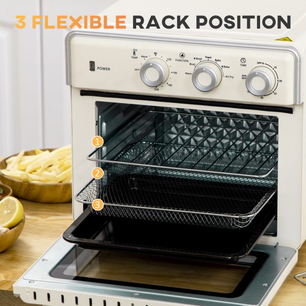 HOMCOM 7-in-1 Toaster Oven 4-Slice w/ 60-min Timer Adjustable Thermostat 1400W - Image 5