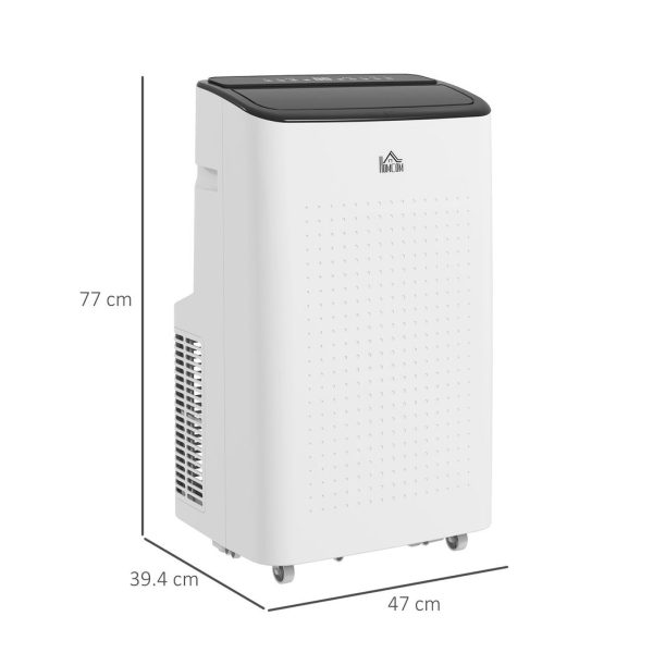 HOMCOM 14,000 BTU Portable Air Conditioner Unit with WiFi Smart App, 35mÂ² - Image 3