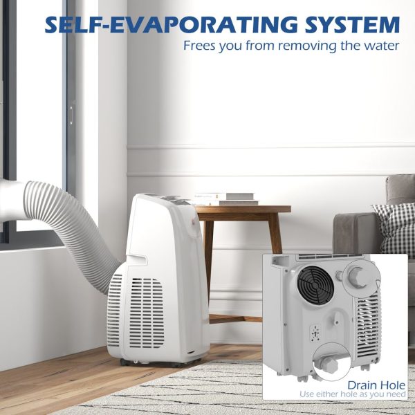 HOMCOM 12,000 BTU Portable Air Conditioner with 28mÂ², Quiet Mode, Dehumidifier - Image 6