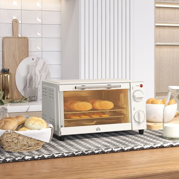 HOMCOM Mini Oven 9L Countertop Electric Grill with Temp Timer Control 750W - Image 2