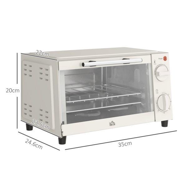 HOMCOM Mini Oven 9L Countertop Electric Grill with Temp Timer Control 750W - Image 5