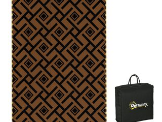 Outsunny Waterproof Outdoor Rug with LED String Light, 182 x 274cm
