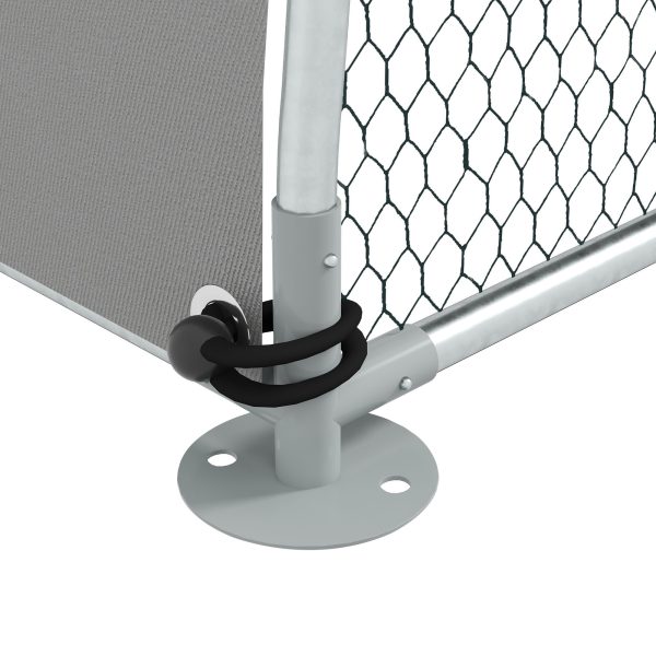 PawHut Walk-In Chicken Run with Cover, for 4-6 Chickens, 3 x 1.9 x 2.2m - Image 8