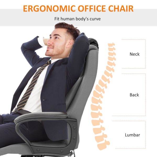 Vinsetto High Back 6 Points Vibration Massage Executive Office Chair - Image 3