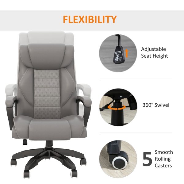 Vinsetto High Back 6 Points Vibration Massage Executive Office Chair - Image 6