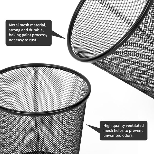 Vinsani 2pc Black Mesh Bin 1010404 - Image 5