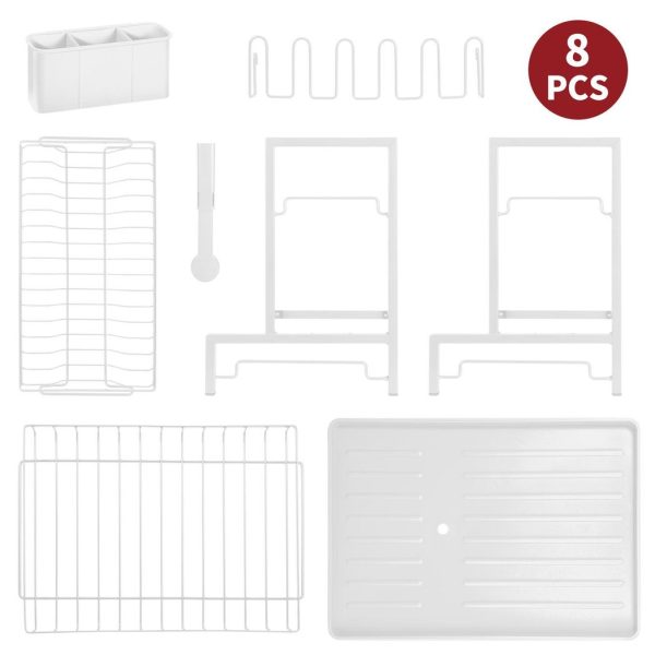 VINSANI 2 TIER DISH DRAINER WHITE 1010431 - Image 5