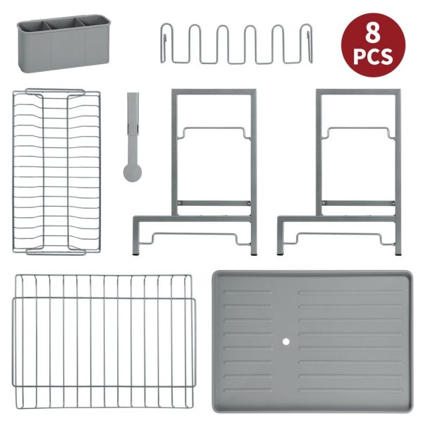 VINSANI 2 TIER DISH DRAINER GREY 1010430 - Image 2