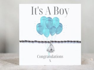 It's A Boy Bracelet - Balloon Gift Card