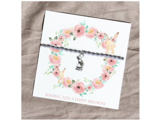 Happy Birthday Bracelet - Bunny Card