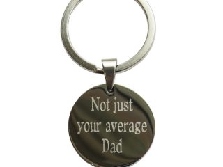 Not just your average Dad - Round Keyring