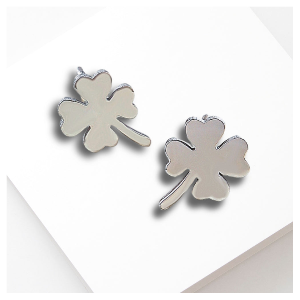 Four Leaf Clover Stud Earrings