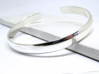 Chunky Silver Bangle