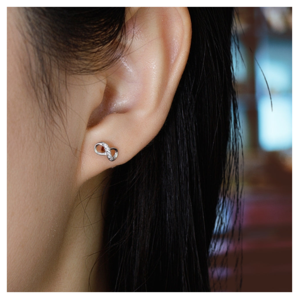 Infinity Stud Earrings - Image 2