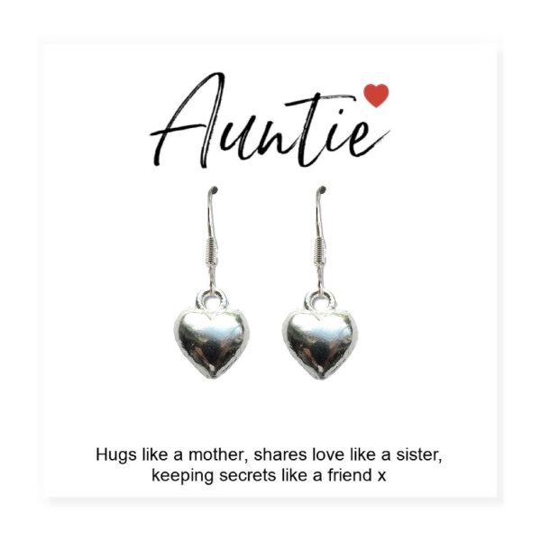 Auntie Heart Earrings & Gift Card - Image 4