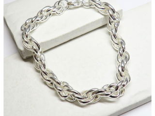 Twisted Silver Bracelet