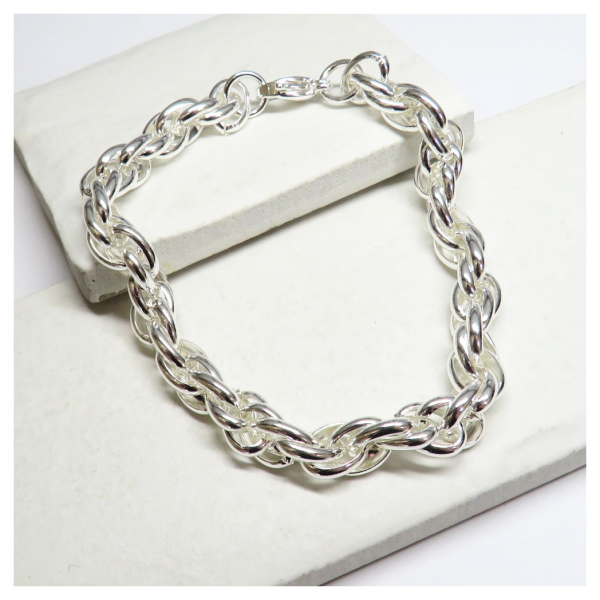Twisted Silver Bracelet