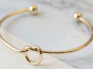Gold Knot Bangle