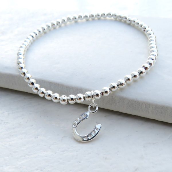 Silver Beaded Mini Charm Bracelet - Image 4