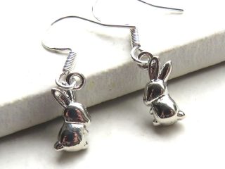 Bunny Rabbit Drop Earrings