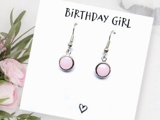Birthday Girl Earrings & Card