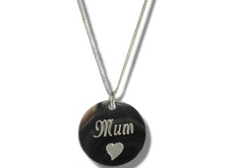 Mum Disc Necklace & Heart Symbol