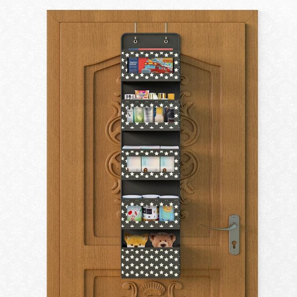 VINSANI 5TIER BLACK HANGING ORGANISER 1010282 - Image 2