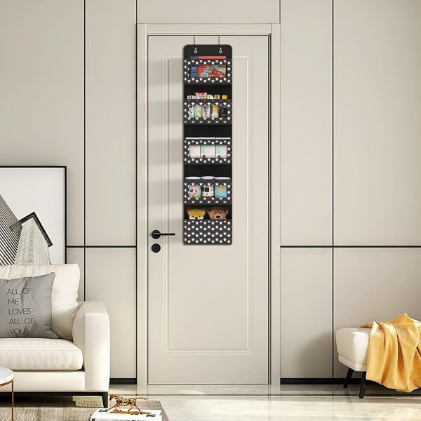 VINSANI 5TIER BLACK HANGING ORGANISER 1010282 - Image 5