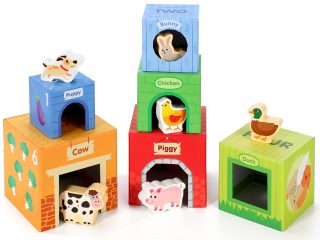 SOKA Stacking Cubes-6 Friends in Farm 0000269