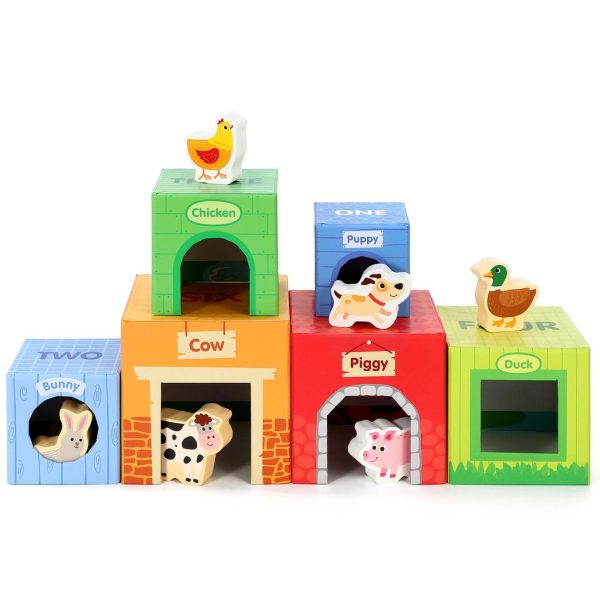 SOKA Stacking Cubes-6 Friends in Farm 0000269 - Image 2