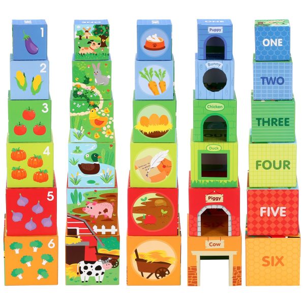 SOKA Stacking Cubes-6 Friends in Farm 0000269 - Image 3