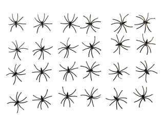 2X VINSANI PACK OF 24 SPOOKY SPIDERS NTT