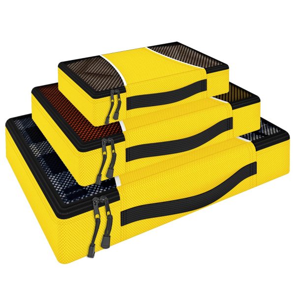 VINSANI 3PK PACKING CUBES YLW 0006426